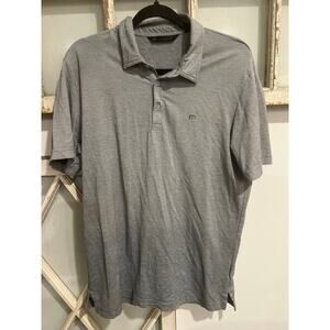 Travis Mathew size medium gray with colored specks golf polo shirt